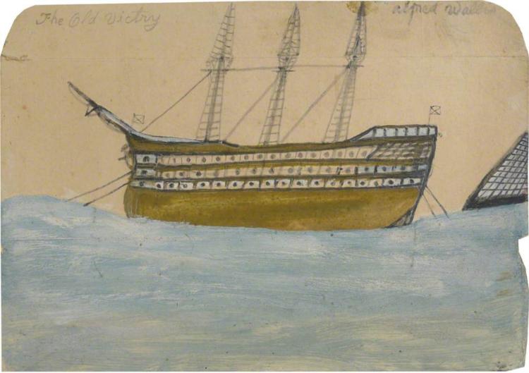 The Old Victry, HMS 'Victory' - Alfred Wallis
