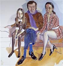 The Family (John Gruen, Jane Wilson and Julia) - Alice Neel