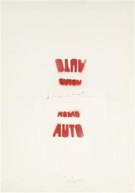 Auto-nomo (I Vedenti), 1979 - Alighiero Boetti