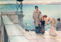A Kiss - Lawrence Alma-Tadema