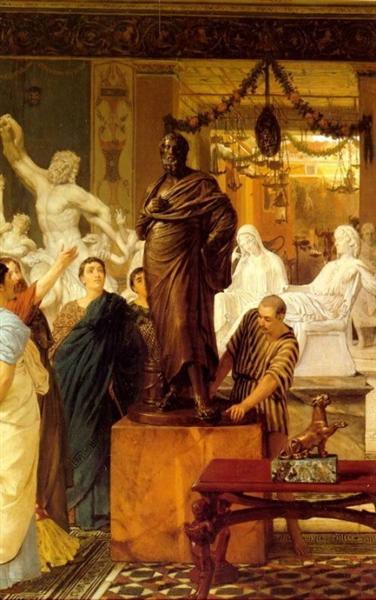 Une galerie de sculpture à Rome à l'époque d'Auguste, 1867 - Lawrence Alma-Tadema