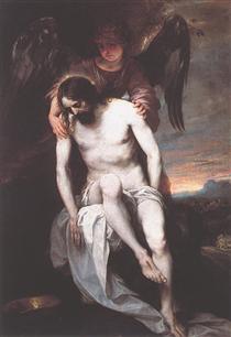 Cristo Morto Apoiado por um Anjo - Alonso Cano