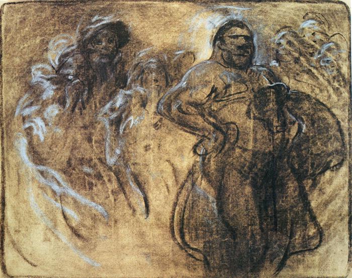 Wrestler, c.1900 - Alfons Mucha