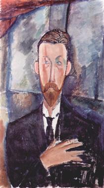 Paul Alexandre devant un vitrage - Amedeo Modigliani