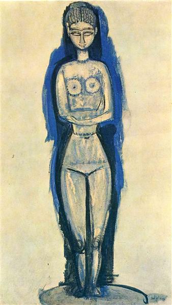 Standing Nude, c.1911 - Amedeo Modigliani
