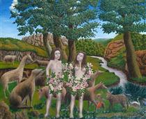 Adam and Eve - André Bauchant