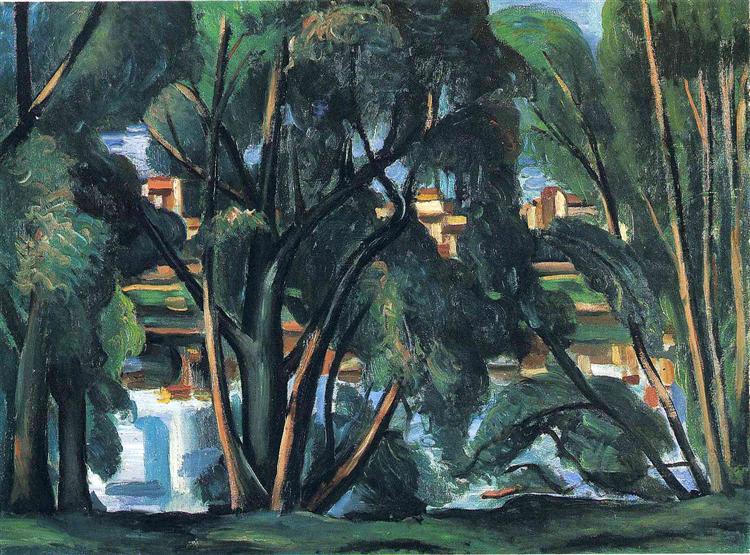 Trees on the Banks of the Seine, 1913 - 安德列·德兰