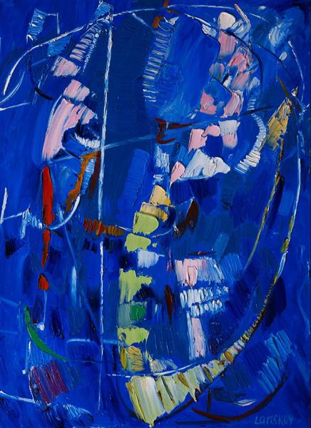 Abstraction bleue - Andre Lanskoy
