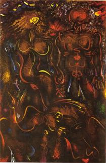 Couple in the night - Andre Masson