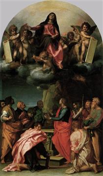 Assumption of the Virgin - Андреа дель Сарто