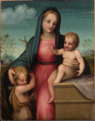 Madonna and Child with St. John the Baptist, 1512 - Андреа дель Сарто