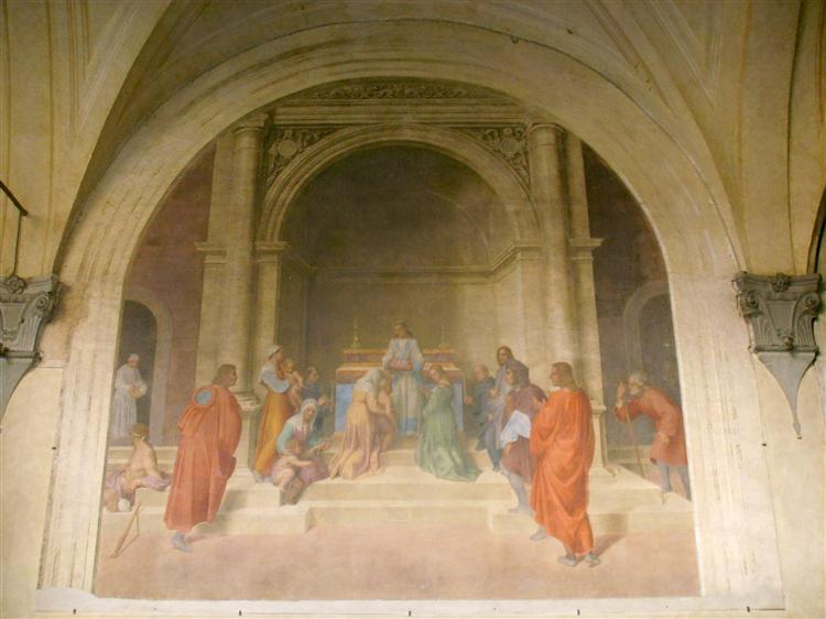 Чудо мощей святого Філіппо, з життя святого Філіппо Беніцці, c.1510 - Андреа дель Сарто