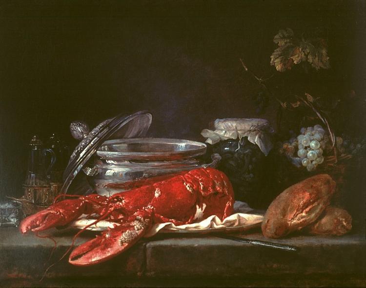 Still Life with Lobster, 1781 - Анна Валайер-Костер