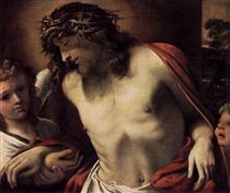 Christ Wearing the Crown of Thorns, Supported by Angels - Annibale Carracci