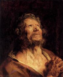 An Apostle with Folded Hands - Antoon van Dyck