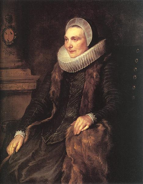 Maria Bosschaerts, Wife of Adriaen Stevens, 1627 - 范戴克
