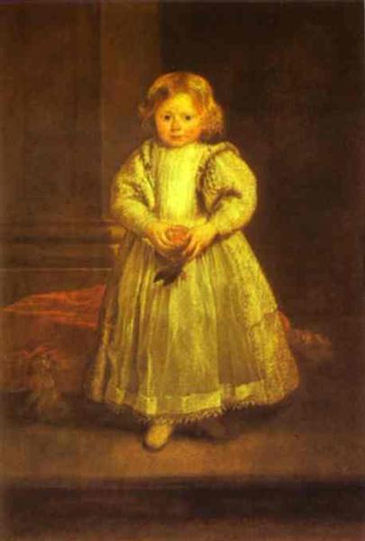 Portrait of Clelia Cattaneo, Daughter of Marchesa Elena Grimaldi, 1623 - Anthony van Dyck