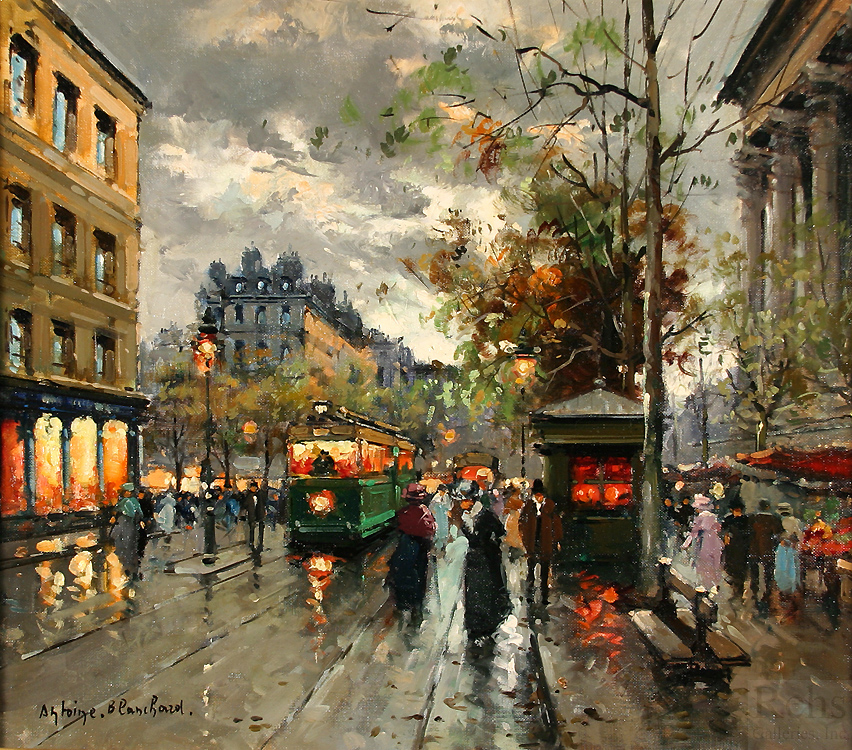 Place de la Madeleine - Antoine Blanchard - WikiArt.org