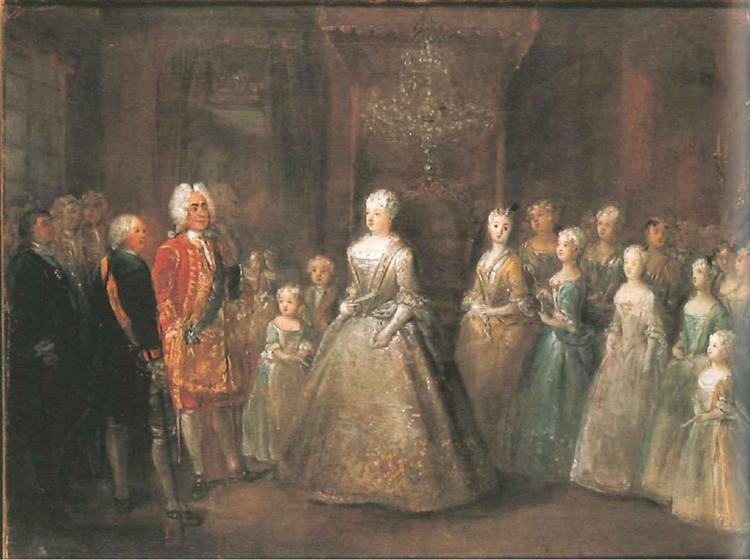 Reception of August the Strong in the Berlin City Palaces, 1729 - Антуан Пэн