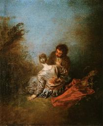 The Blunder - Antoine Watteau