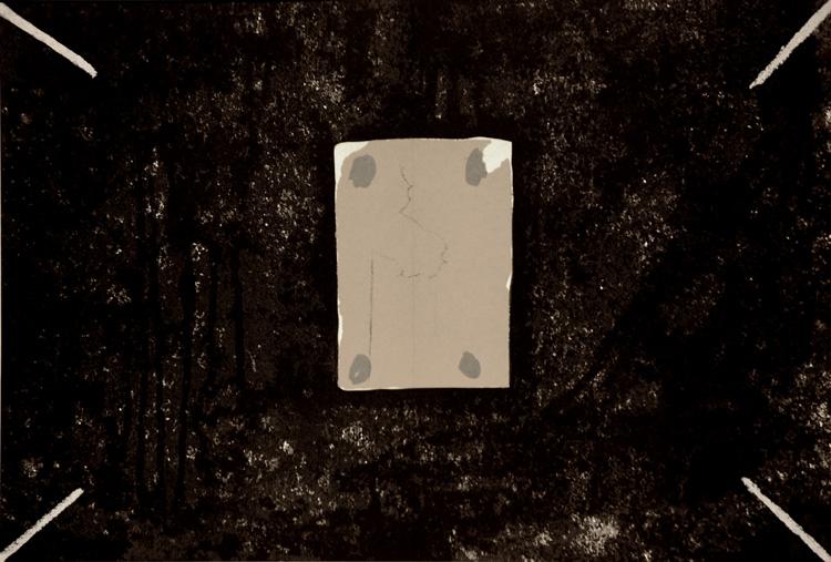 Composition in black, 3 grays, and bluish, 1968 - Antoni Tàpies