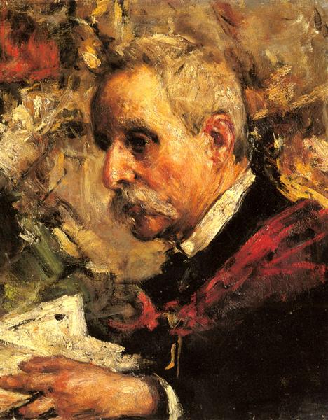 A Portrait of the Artist's Father - Antonio Mancini
