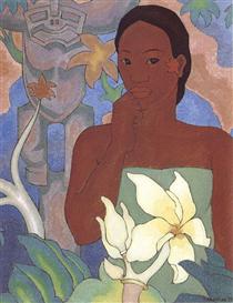 Polynesian Woman and Tiki - Арман Манукян
