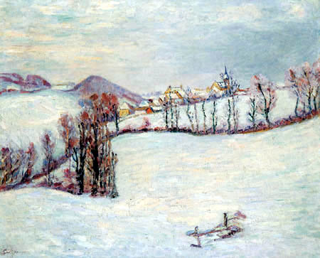 Saint-Sauves under the snow, 1899 - Armand Guillaumin