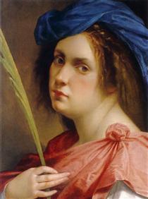 Autorretrato como mártir feminino - Artemisia Gentileschi