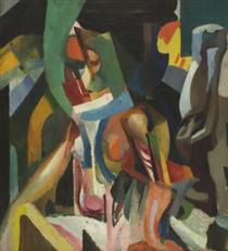 Composition (Seated Nude) - Артур Бічем Карлес
