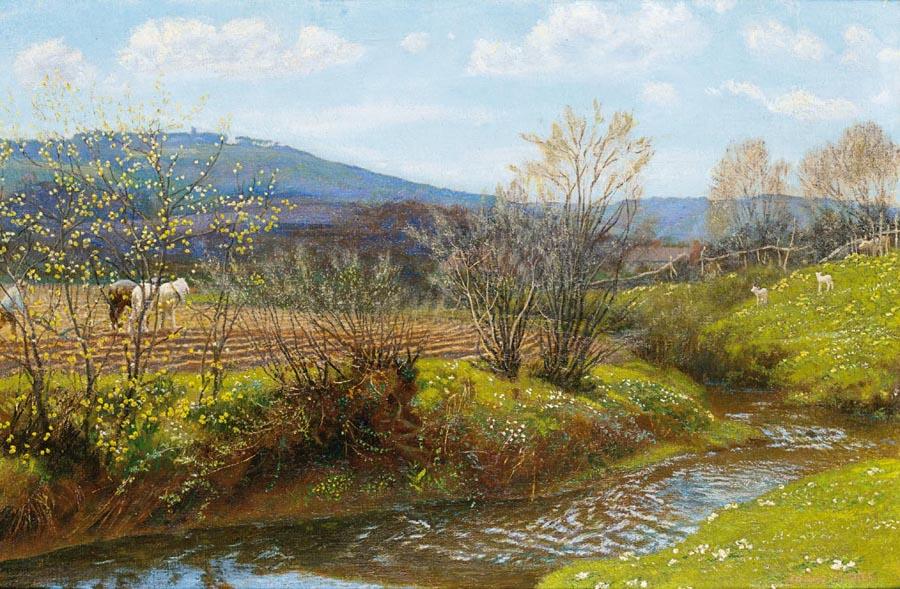 A Spring Afternoon - Arthur Hughes - WikiArt.org