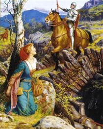 The Overthrowing of the Rusty Knight - Arthur Hughes
