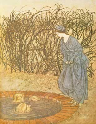 They thanked her and said good-bye, and she went on her journey - Arthur Rackham