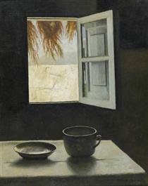 Still Life and a Window - Arthur Segal