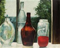 Still Life with Bottles - Arthur Segal