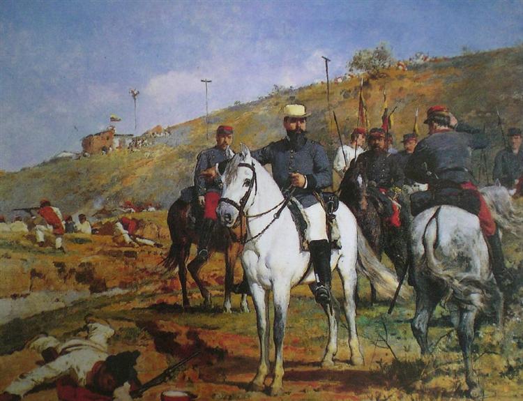 Joaquín Crespo in the Battle of Los Colorados, 1893 - Arturo Michelena