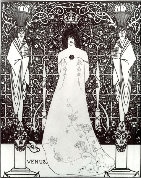 Venus between Terminal Gods, 1895 - Обри Бёрдслей