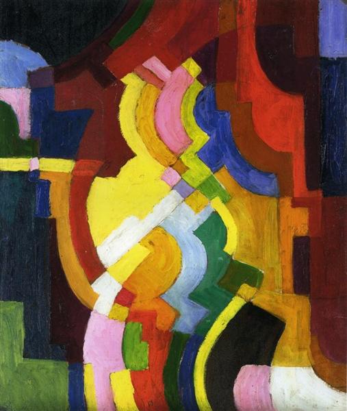 Farbige Formen III, 1913 - August Macke