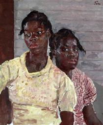 The Two Jamaican Girls - Augustus John
