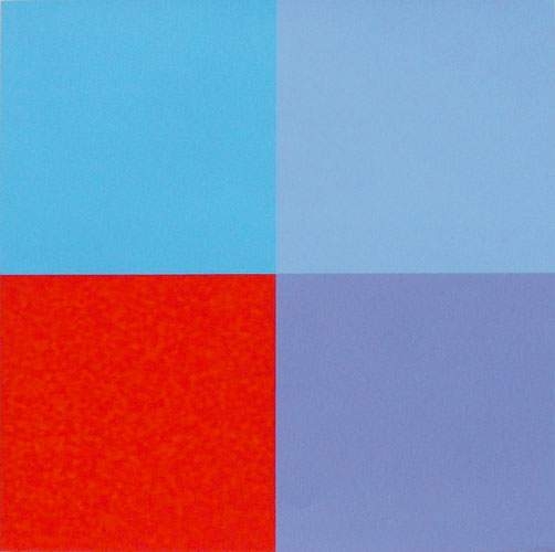 Un rouge trois bleus, 1973 - Aurelie Nemours