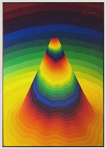 Fouji Yama (24 Rainbow Gradation), 1974 - Ay-O