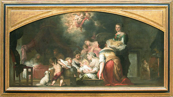 El nacimiento de la Virgen, 1660 - Bartolomé Esteban Murillo