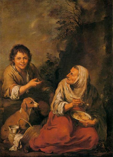 Peasant Woman and a Boy, c.1650 - c.1659 - Бартоломе Эстебан Мурильо