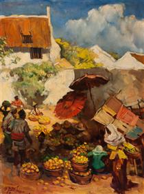 The Fruit Market - Basuki Abdullah
