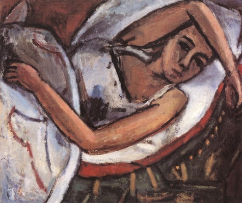 Reclining Woman, 1922 - Béla Czóbel