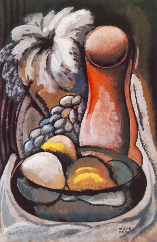 Stll-life with a Red Vase, 1939 - Бела Кадар