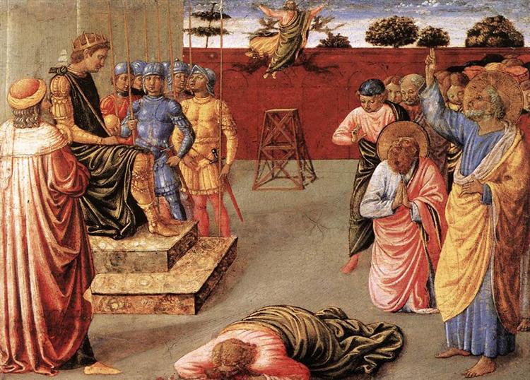 Fall of Simon Magus, 1461 - 1462 - Benozzo Gozzoli