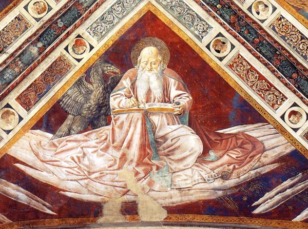 St. John (detail of The Four Evangelists), 1464 - 1465 - Беноццо Гоццолі