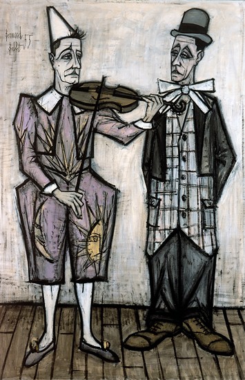 Le cirque: Deux Clowns, 1955 - Бернар Бюффе
