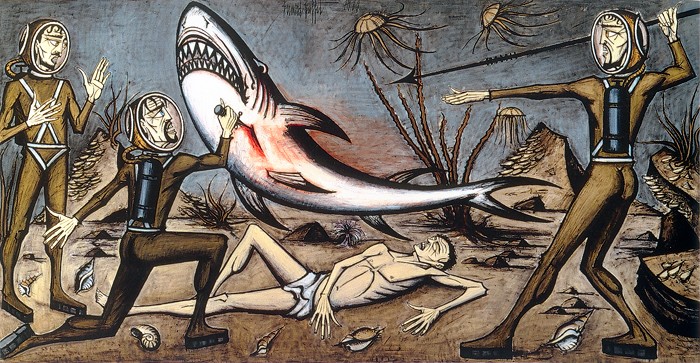 Vingt mille lieues sous les mers: Le combat avec le requin, 1989 - Bernard Buffet